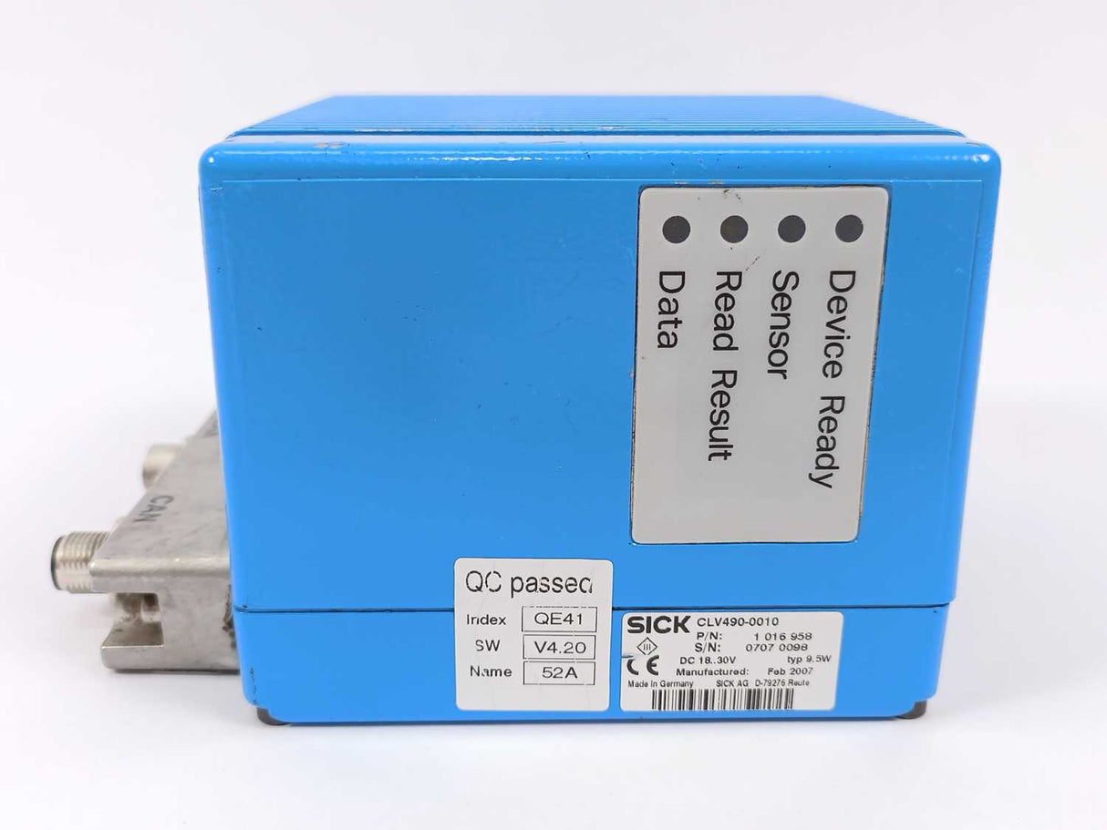 SICK 1016958 Line Bar Code Scanner CLV490-0010