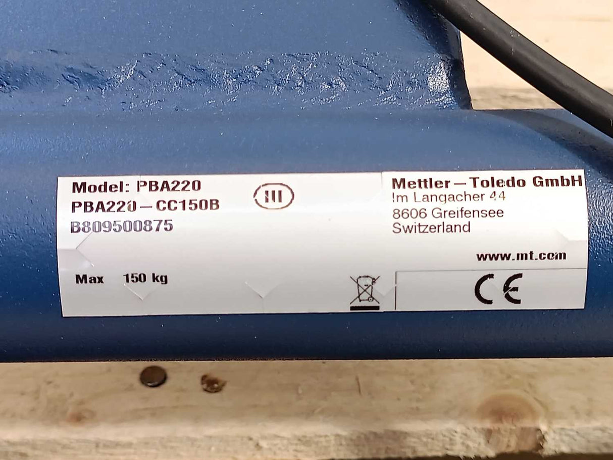 Mettler Toledo PBA220-CC150B Weighing Platform B809500875