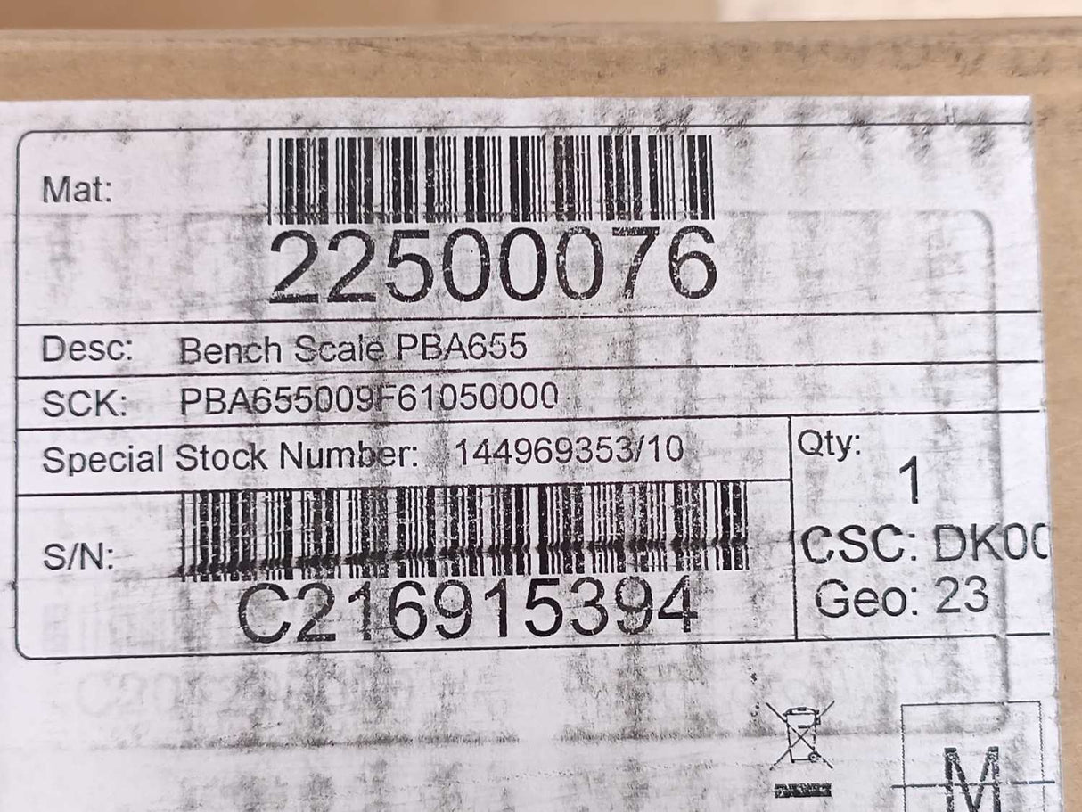 Mettler Toledo PBA655-B120 Weighing Platform, max. 120 kg