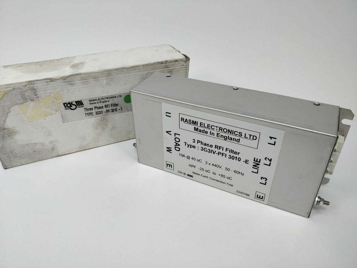 RASMI ELECTRONICS LTD 3G3IV-PFI-3010 3 Phase RFI Filter