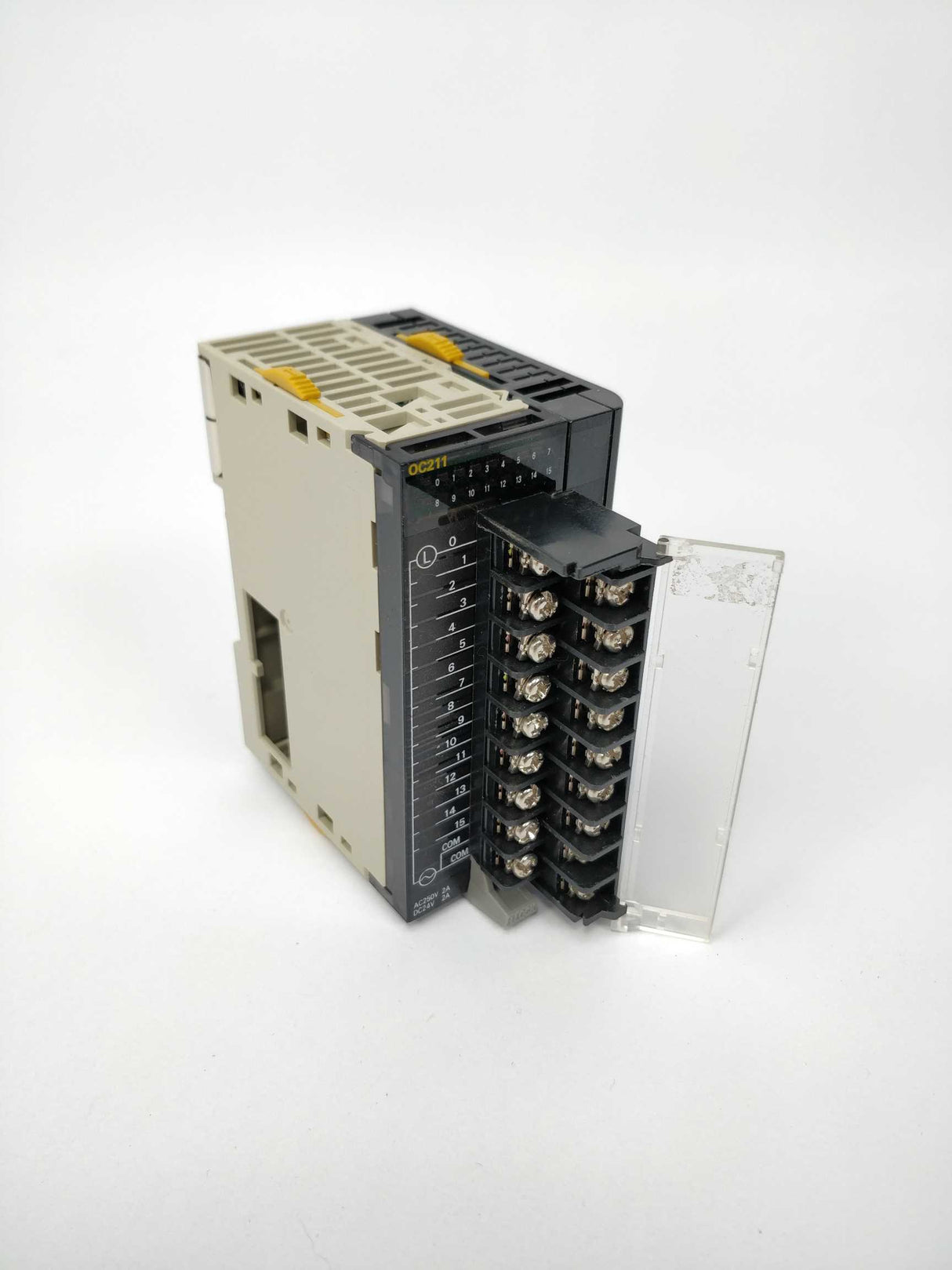 OMRON CJ1W-OC211 With CJ1W-TER01 Output unit and end cover