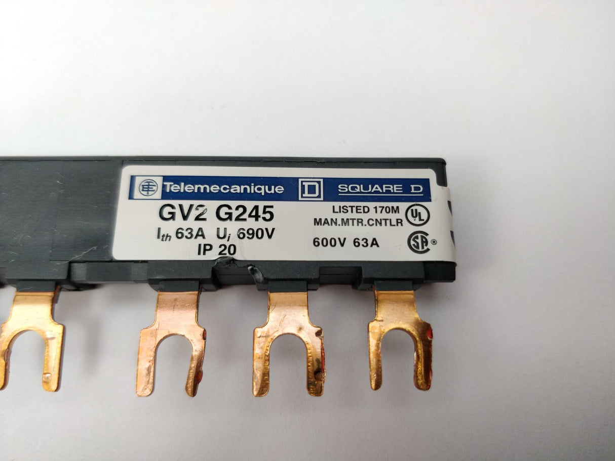 Schneider Electric GV2 G245 REVERSING STARTER CONTACTOR BUSS BAR 63A 690V
