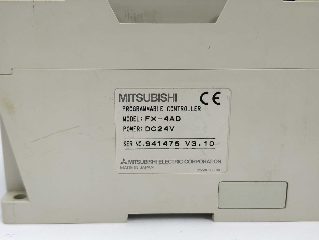 Mitsubishi FX-4AD Programmable controller v3.10