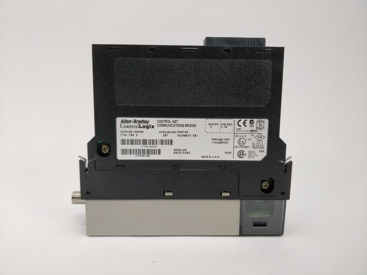 ALLEN-BRADLEY 1756-CNB Ser. D Control net communications bridge