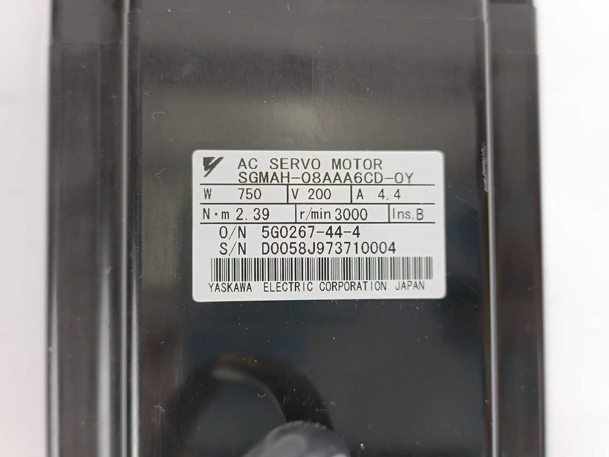 YASKAWA ELECTRIC SGMAH-08AAA6CD AC Servo Motor