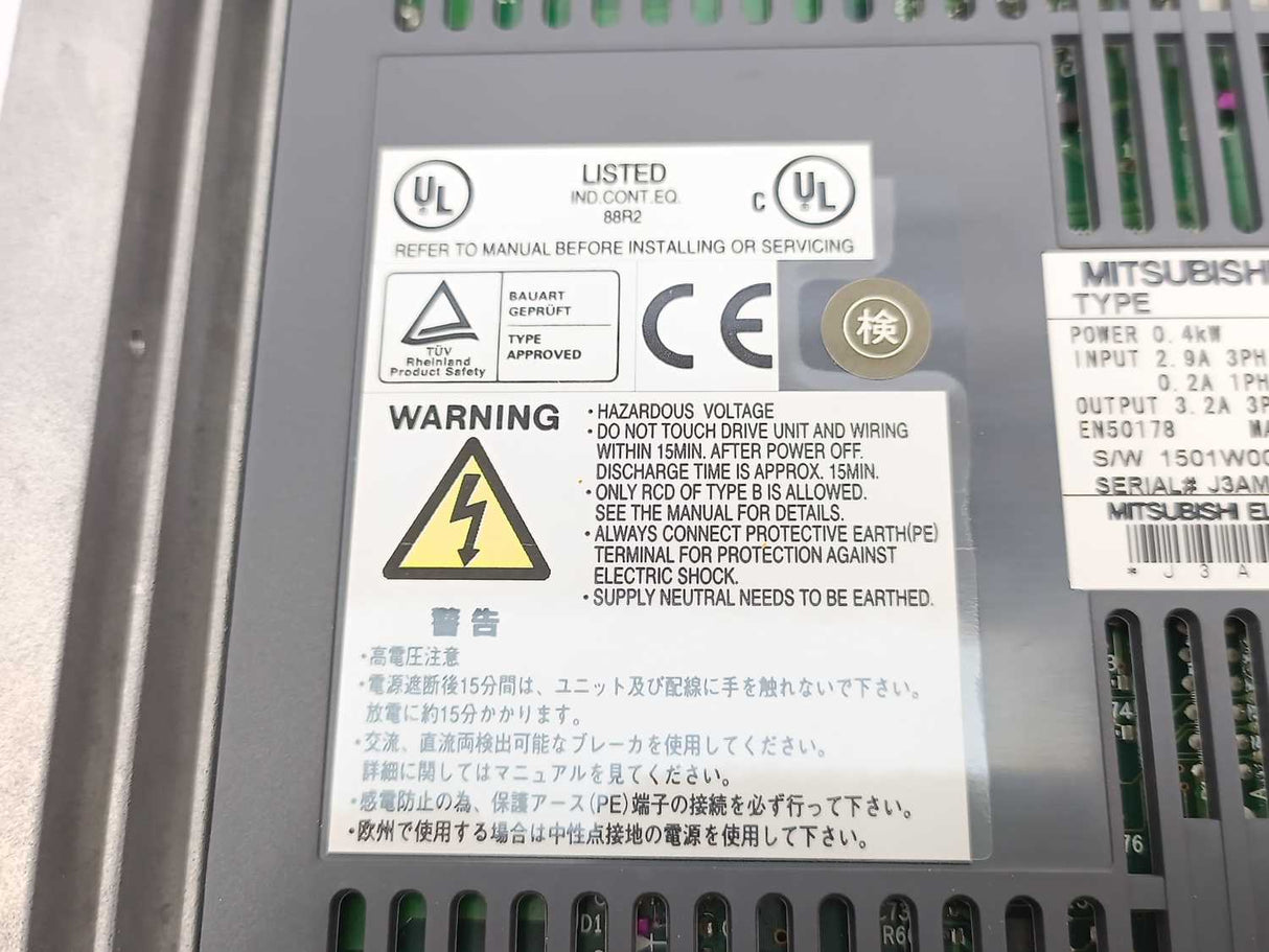 Mitsubishi MDS-D-SVJ3-04 Servo Drive Unit 0.4kW