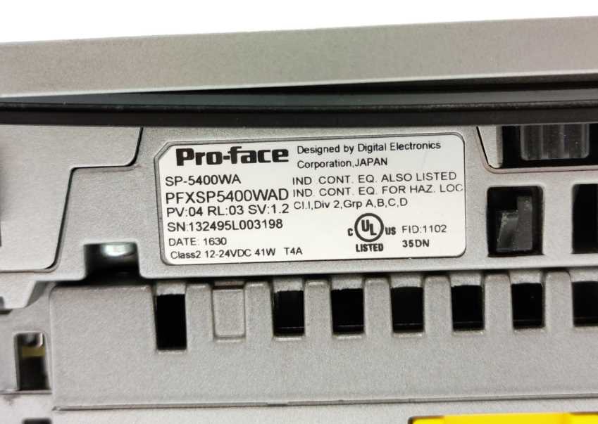Pro-Face PFXSP5B10 SP-5B10 12VDC 20W, W: PFXSP5400WAD