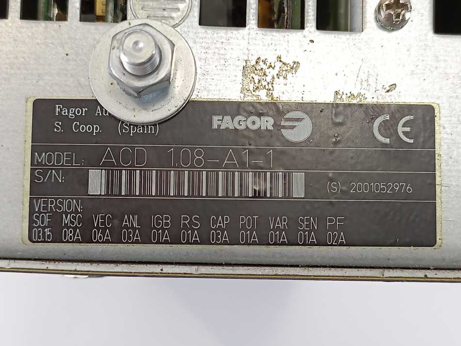 Fagor ACD 1.08-A1-1 Drive Module ACD108A11