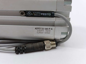 Festo 156004 ADVU-32-160-P-A with 2x525896