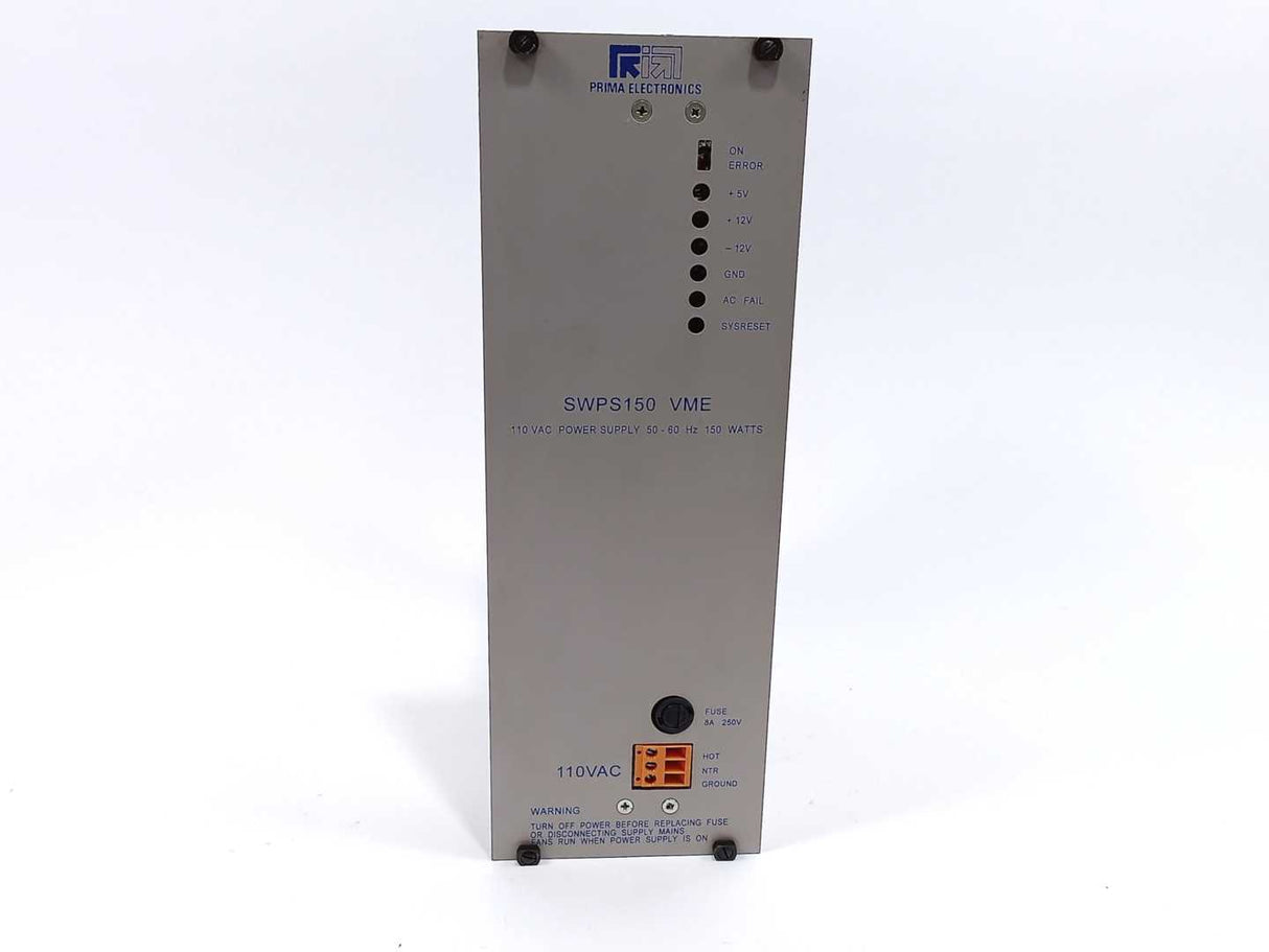 Prima Electronics 2SMPM2813/0C SWPS150 VME 110VAC Power Supply 150W