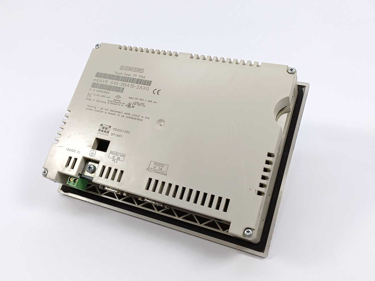 Siemens 6AV6545-0BA15-2AX0 Touch Panel TP 170A