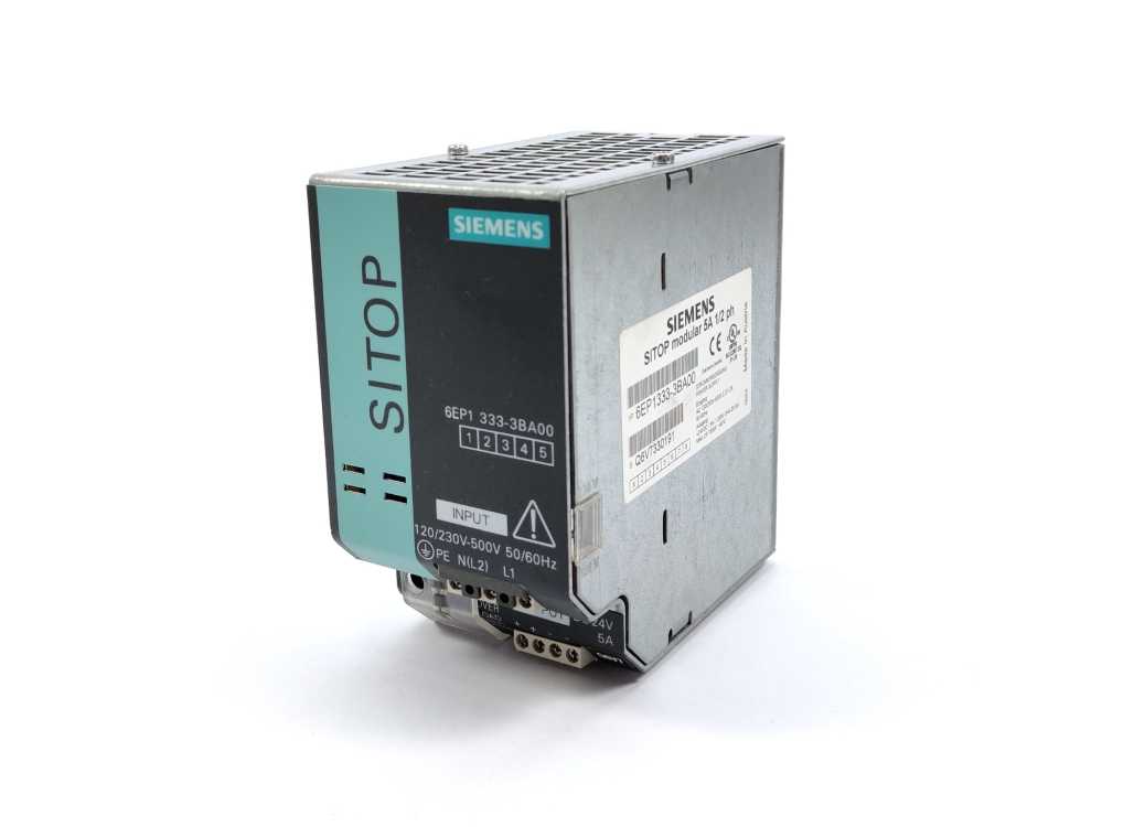 Siemens 6EP1333-3BA00 SITOP PSU200M Power Supply 24V/5A