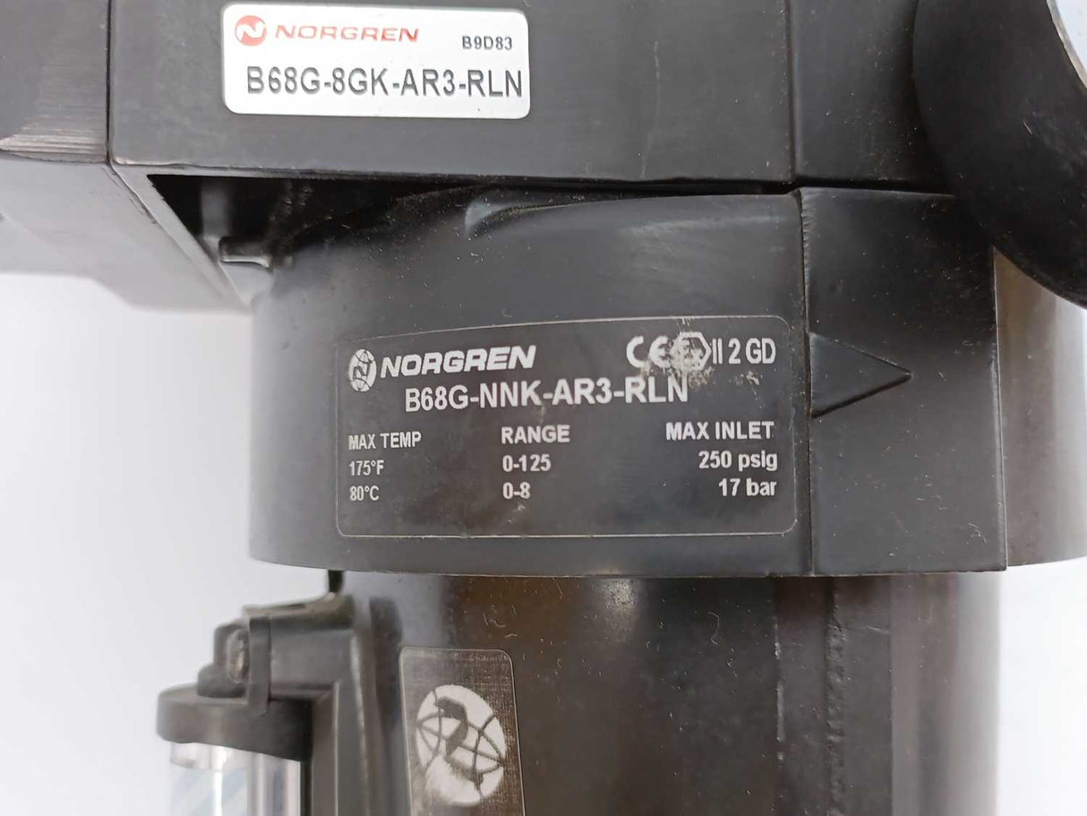 NORGREN B68G-8GK-AR3-RLN Olympian Plus filter/regulator B68G-NNK-AR3-RLN