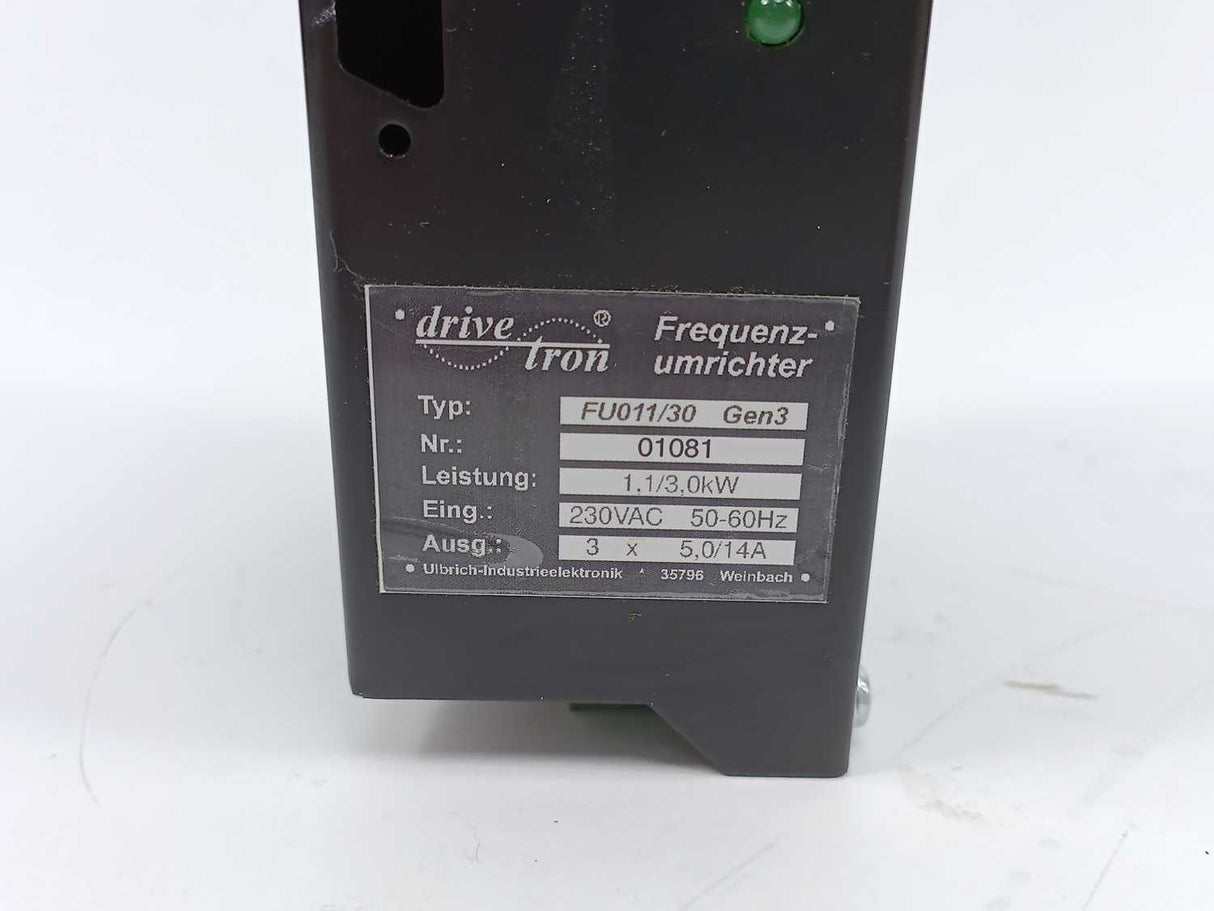 Drivetron FU011/30 Frequency Converter