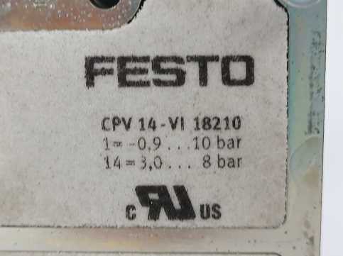 Festo 165811 Electrical Interface CPV14-GE-DI01-8 +152427 + 18210