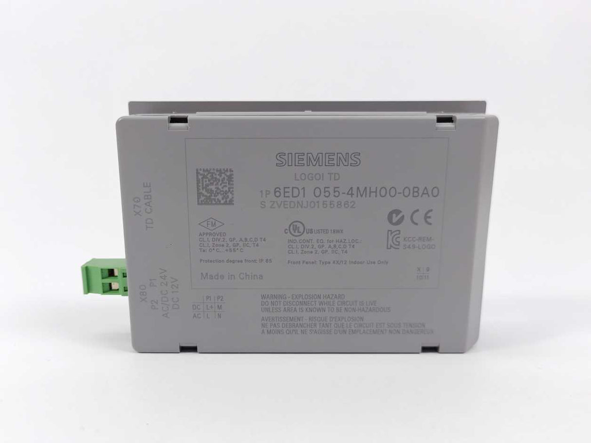 Siemens 6ED1055-4MH00-0BA0 LOGO! TD Text Display