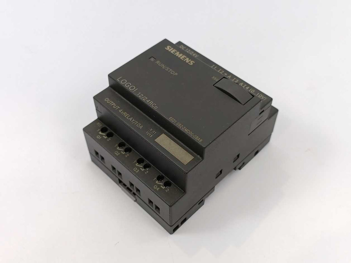 Siemens 6ED1 052-2MD00-0BA6 LOGO! Output Module, 4xRELAY/10A, DC 12/24V