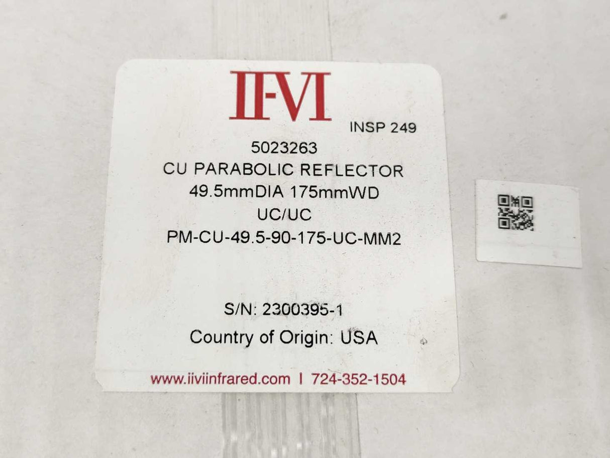 II-VI Infrared PM-CU-49.5-90-175-UC-MM2 CU PARABOLIC REFLECTOR, 5023263