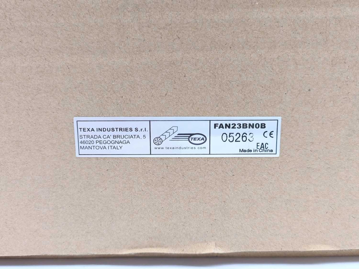 Texa Industries FAN23BN0B Ventilation unit - VAC 230 - Hz 50-60