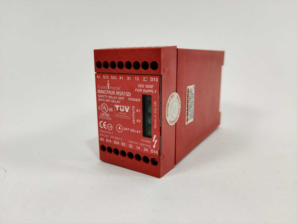 AB 440R-M23057 Ser.A Minotaur MSR15D Safety Relay Unit 24VAC