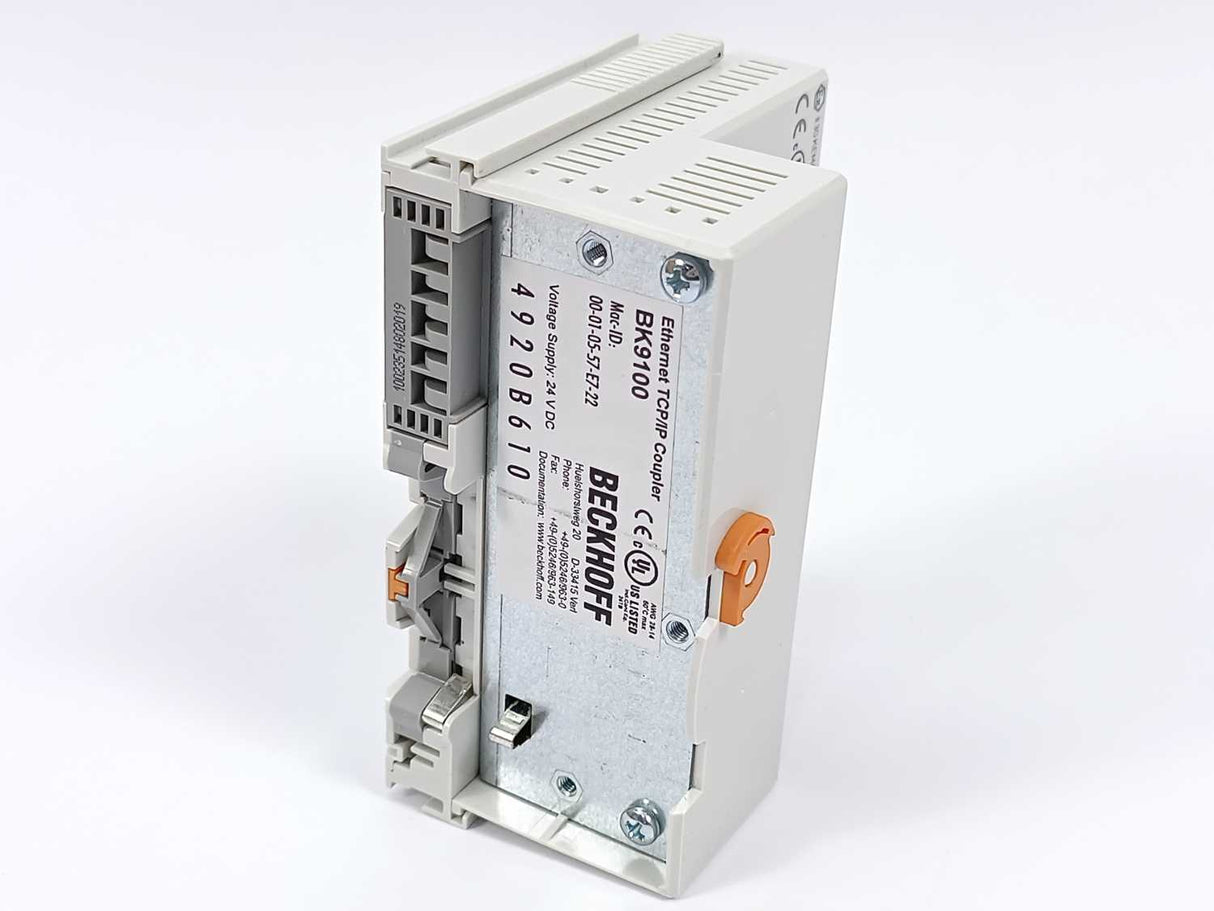 Beckhoff BK9100 Ethernet TCP/IP Bus Coupler with 2-Channel Switch