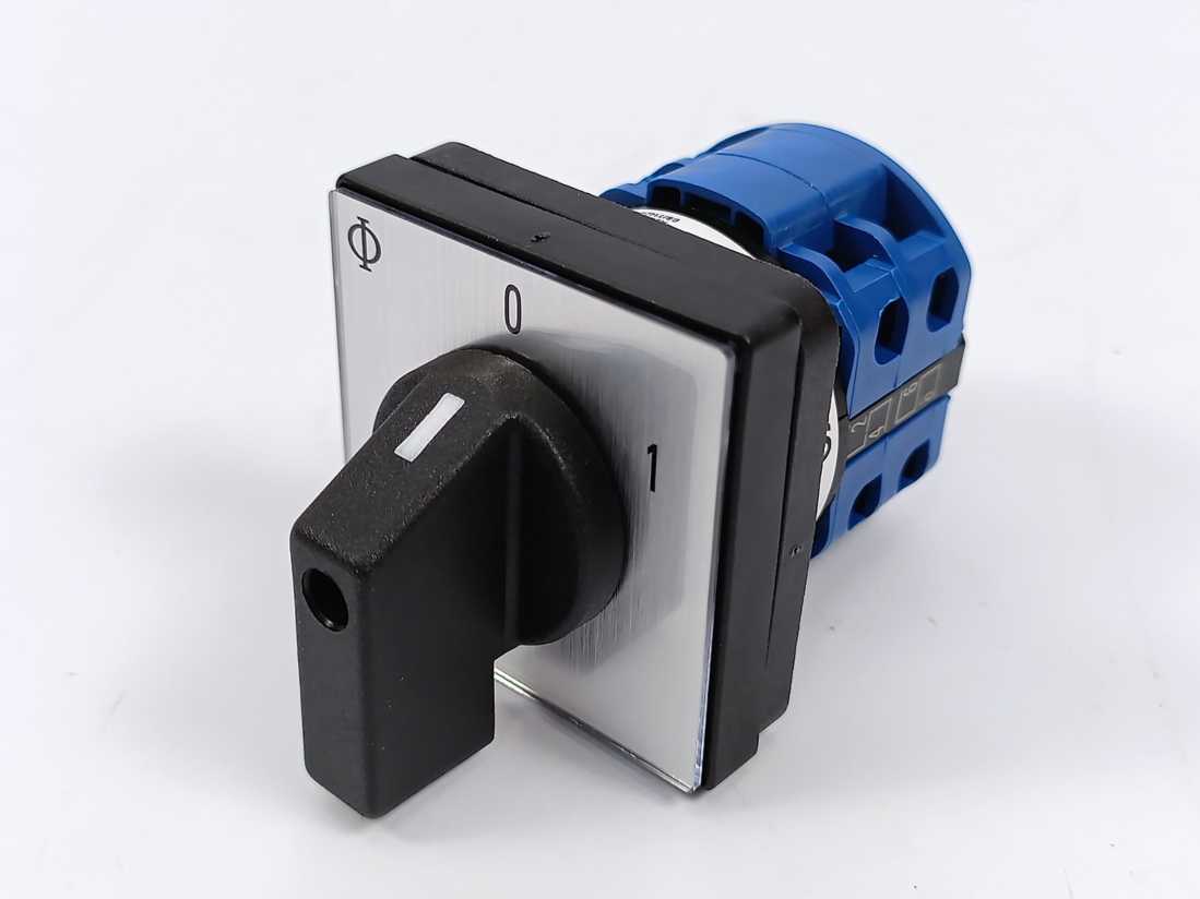 KRAUS & NAIMER CA10.A202.E 20A 3‑Pole On/Off Cam Switch, Front‑Mounted, 48×48 mm