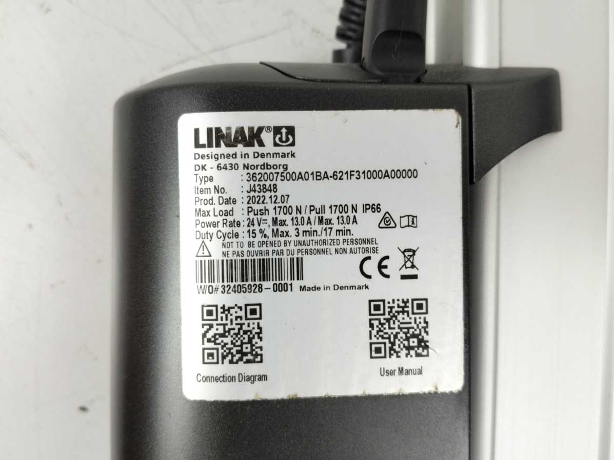 LINAK J43848 362007500A01BA-621F31000A00000 Linear Actuator LA36