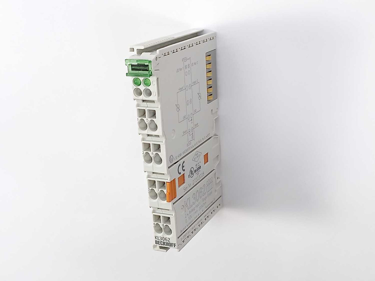 Beckhoff KL3062 2x Analog Input, Single Ended 0...10V / min. 200k0hm