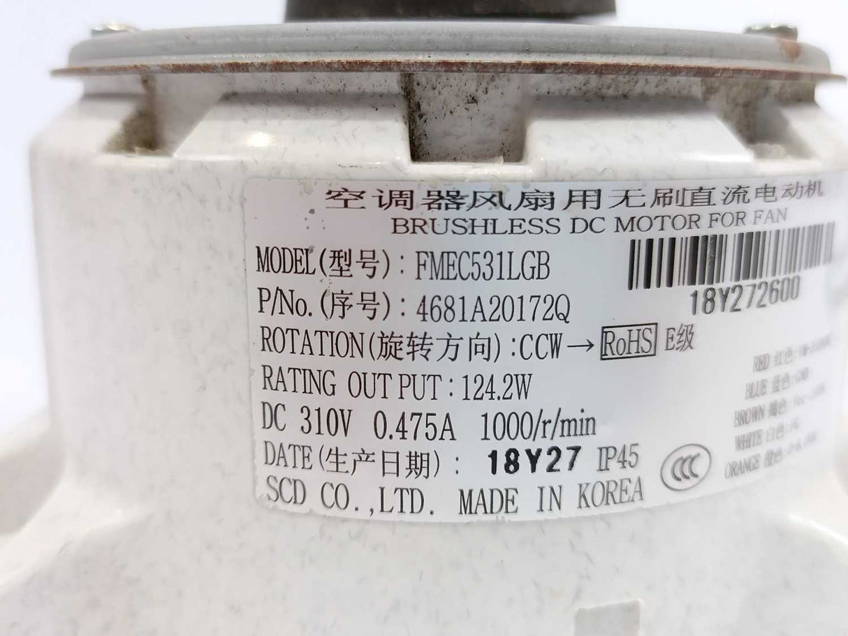 SCD Co. 4681A20172Q FMEC531LGB Brushless DC Motor For Fan 1000/r/min
