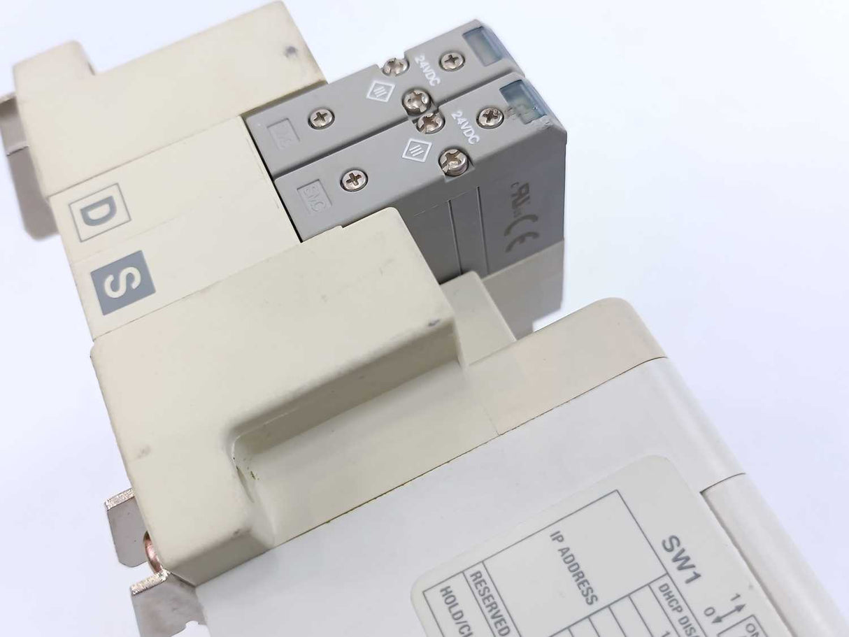 SMC EX250-SEN1 Serial Interface Unit w/ 2x EX250-IE3, SV110-5FUD & SV1200-5FUD