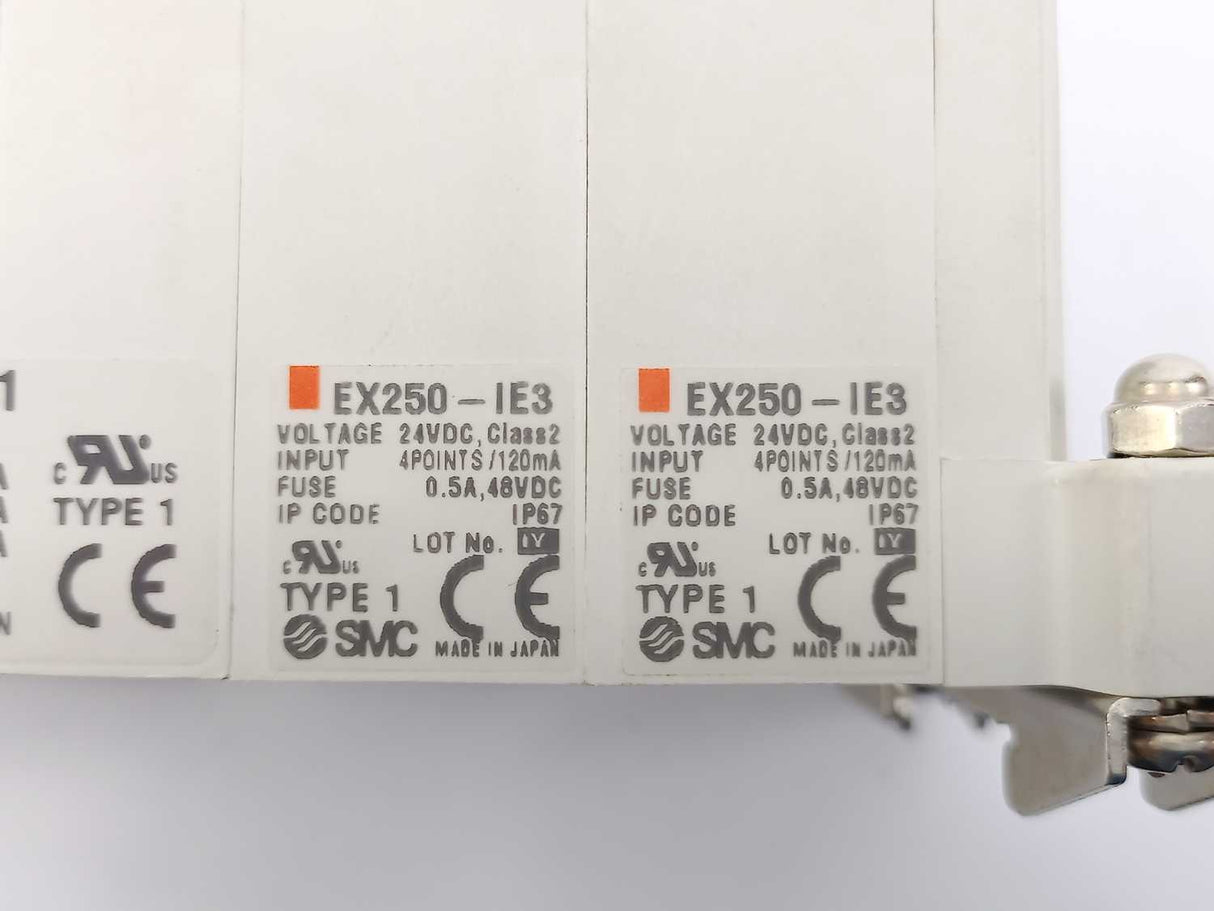 SMC EX250-SEN1 Serial Interface Unit w/ 2x EX250-IE3, SV110-5FUD & SV1200-5FUD