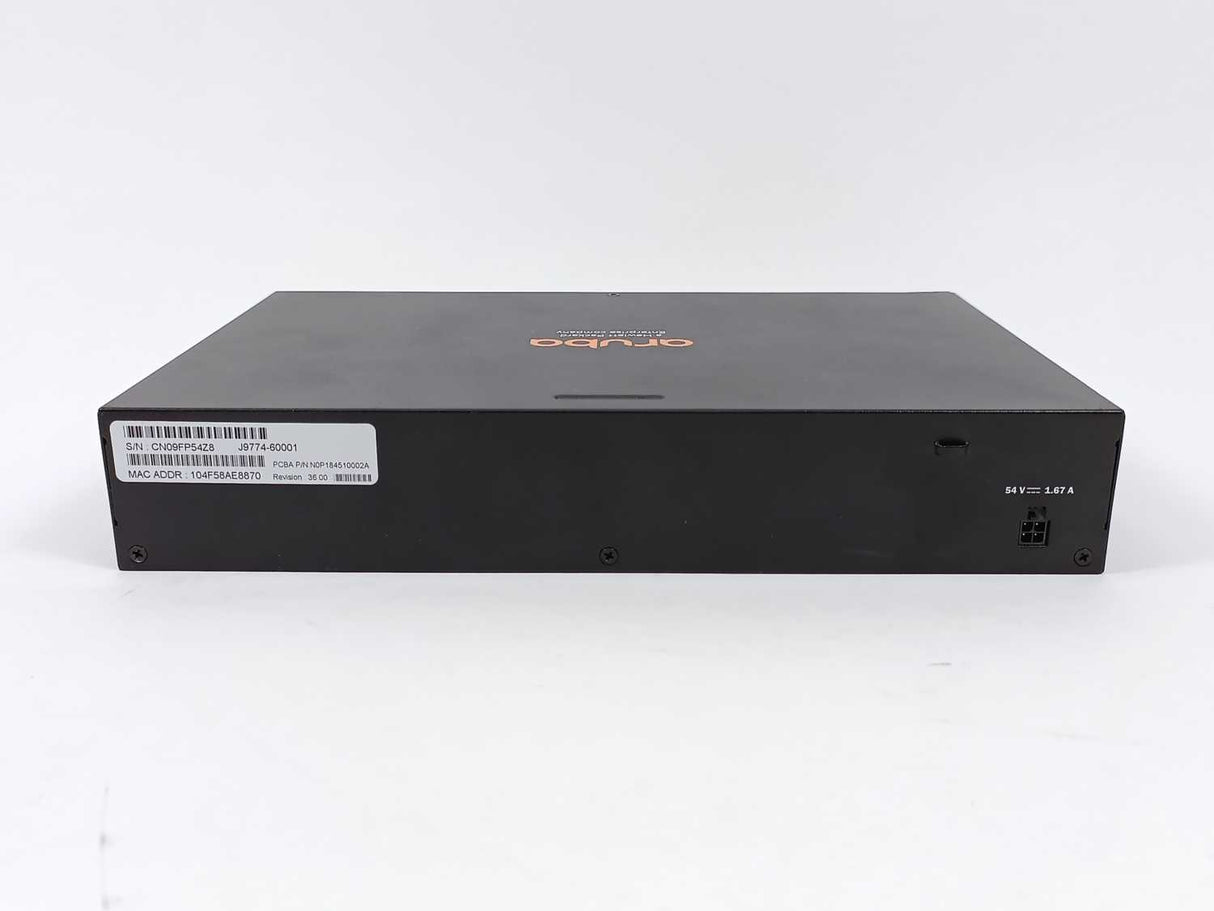 Hewlett Packard J9774A Aruba 2530-8G-PoE+ Switch w/ Power Cable