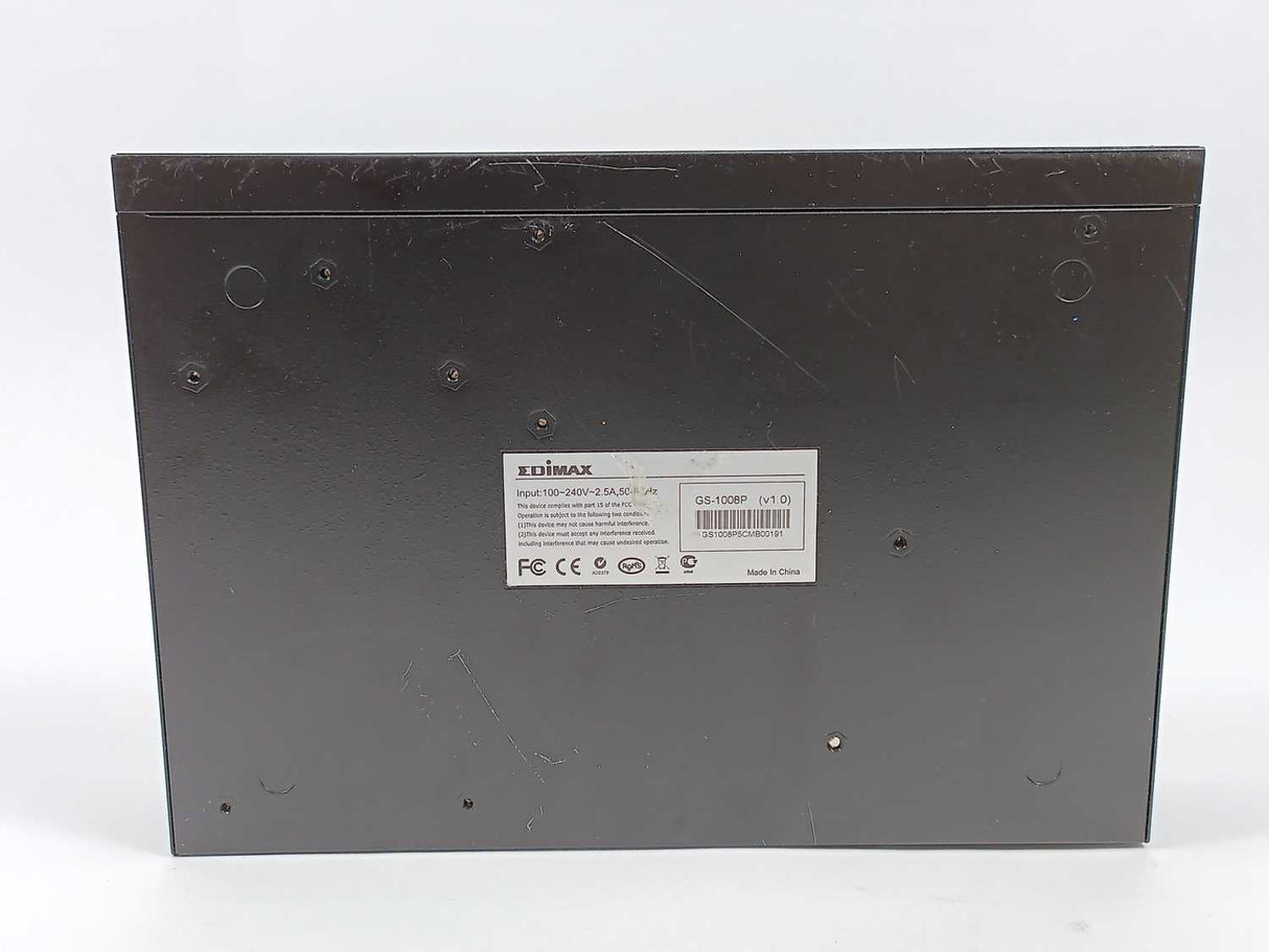 EDIMAX GS-1008P Gigabit Ethernet PoE+ Switch 100~240V w/ Power Cable