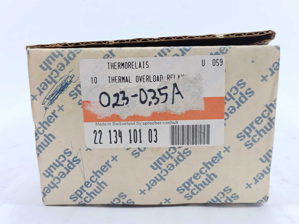 Sprecher+Schuh CT4-9 Thermal Overload Relay 0.23-0.35A. 7 Pcs.