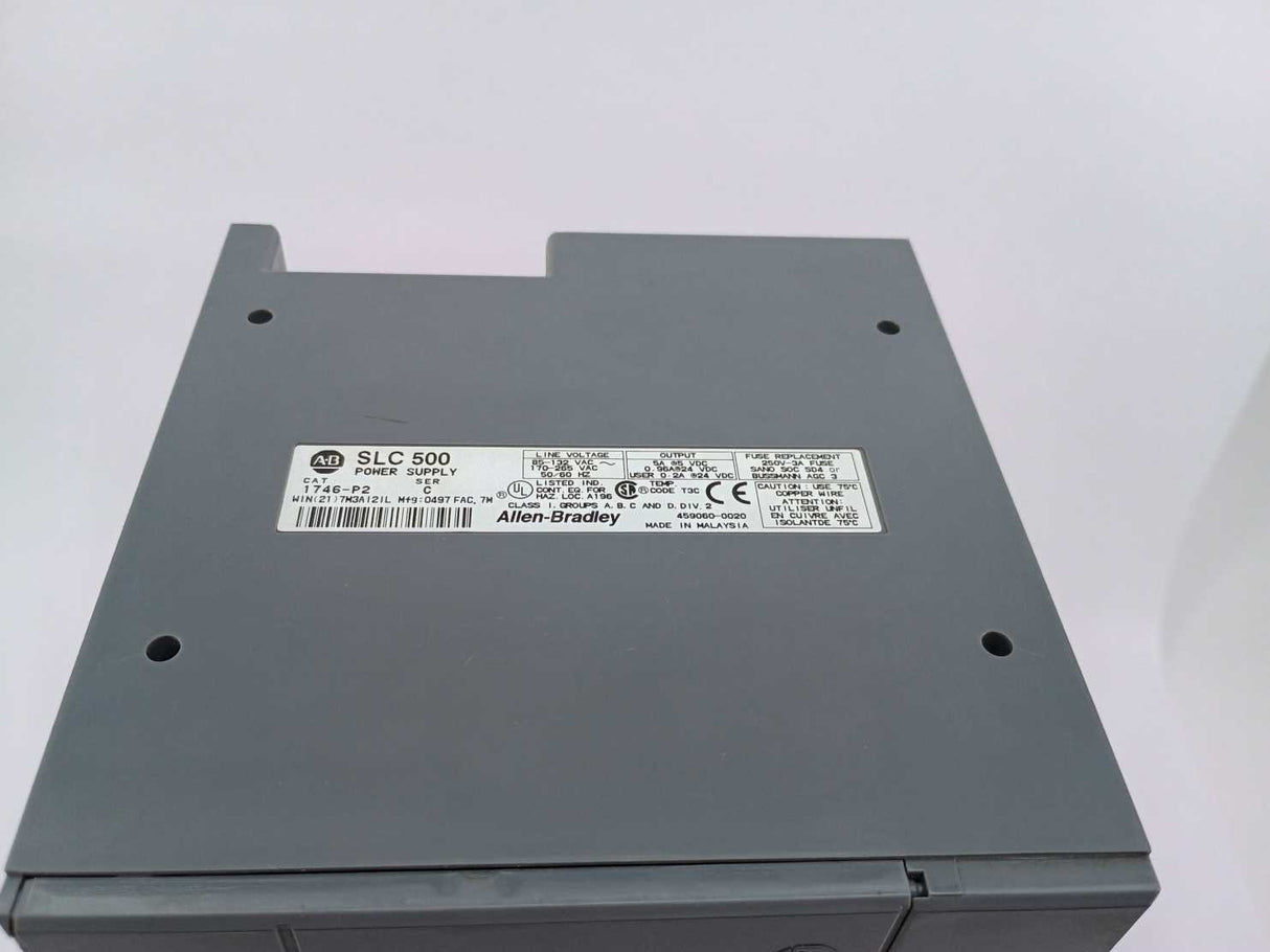 AB 1746-P2 & 1746-A13 Slot Rack  SLC 500 13-SLOT Power supply Ser.C w/ 1746-A13