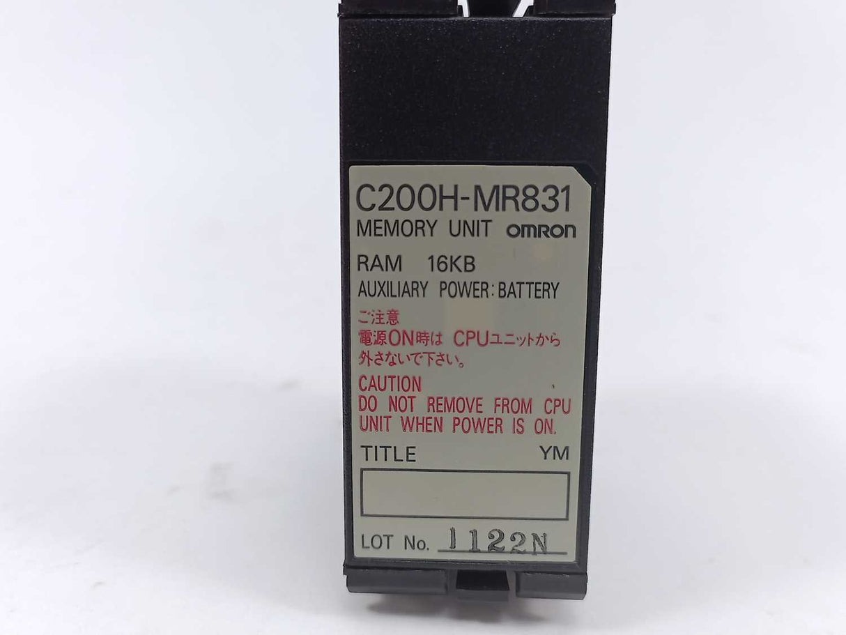 OMRON C200H-MP831 Memory Unit EP-ROM 16KB