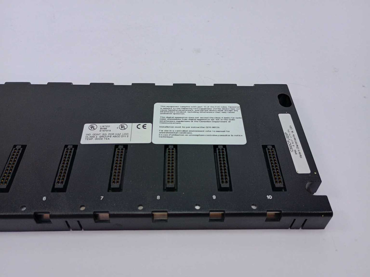 GE Fanuc IC693CPU323P BASE 10 SLOT WITH CPU