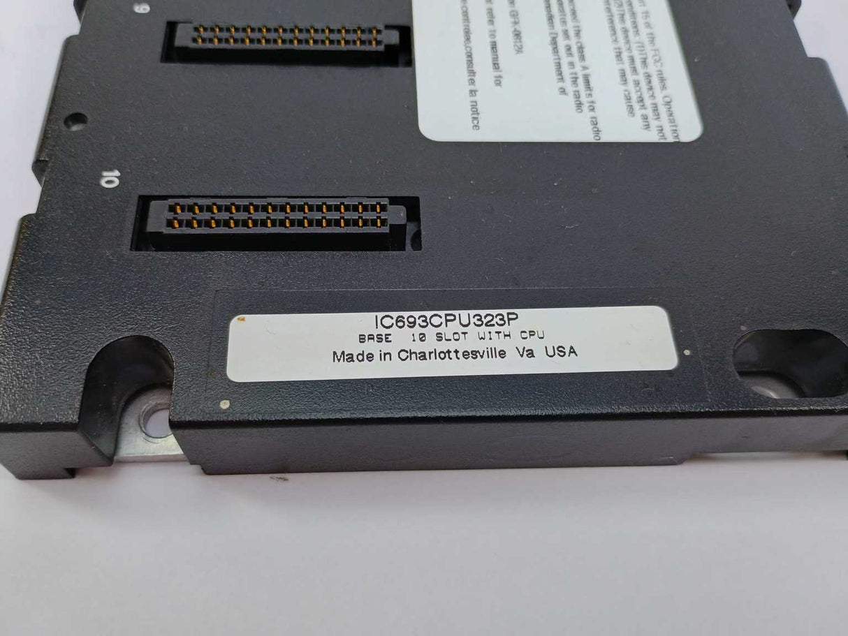 GE Fanuc IC693CPU323P BASE 10 SLOT WITH CPU