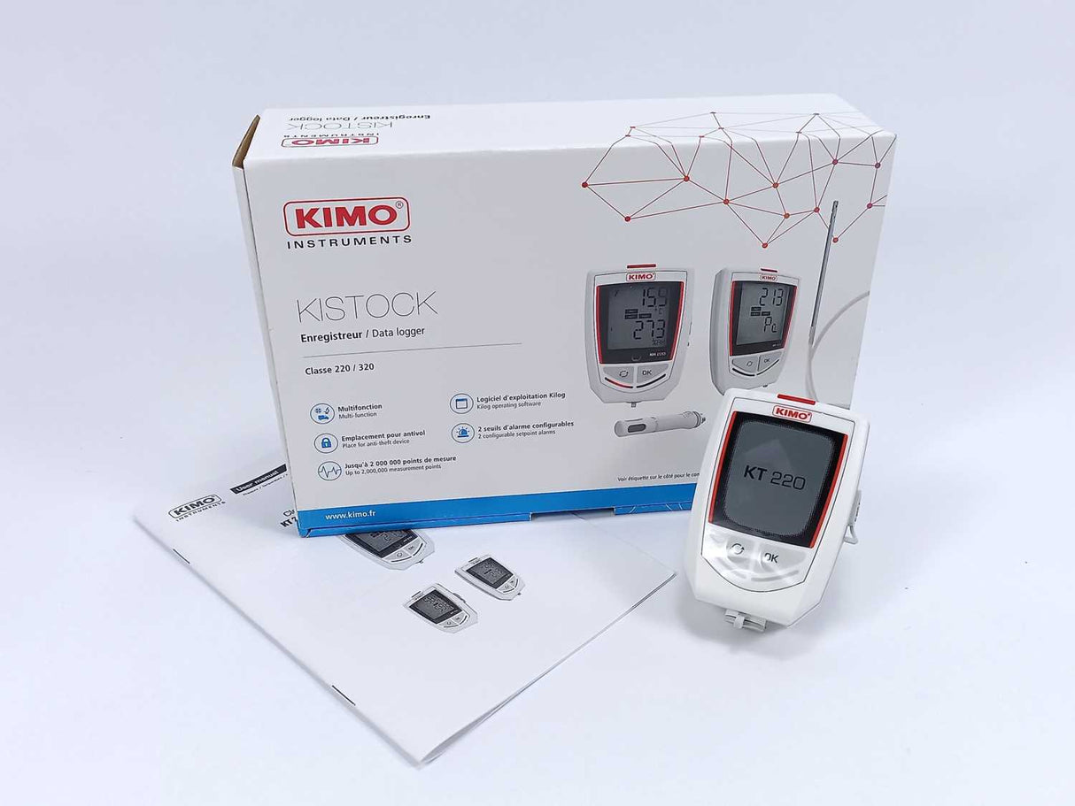 KIMO KT220N KISTOCK DATA LOGGER CLASSE 220