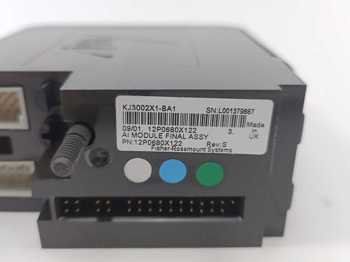 Fisher-Rosemount Systems 12P0680X122 KJ3002X1-BA1 Analog Input