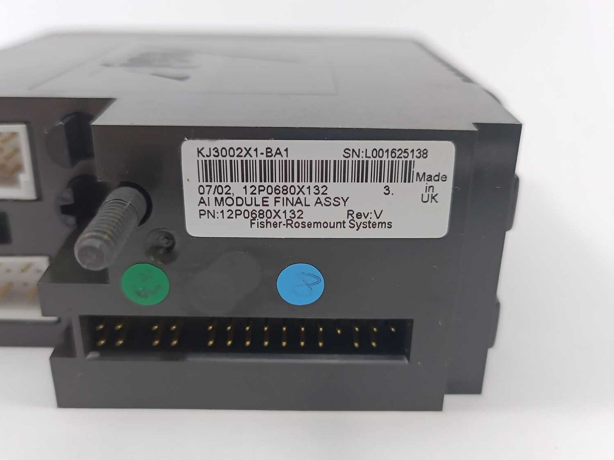 Fisher-Rosemount Systems 12P0680X132 KJ3002X1-BA1 Analog Input