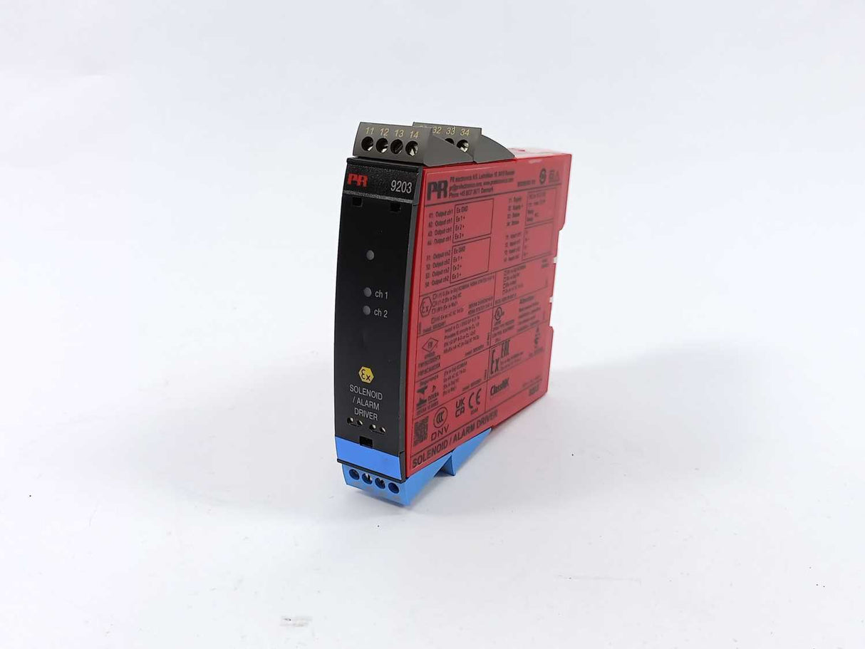 PR Electronics 9203B1B Ex Certified Solenoid / Alarm Driver