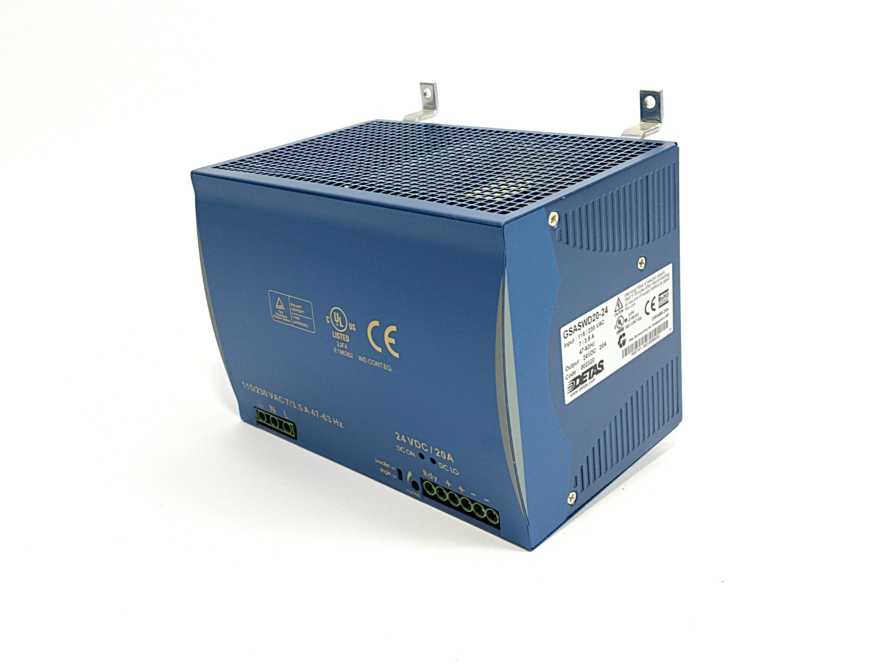 DETAS GSASWD20-24 002320 DRA480-24A 24V 20A Power Supply