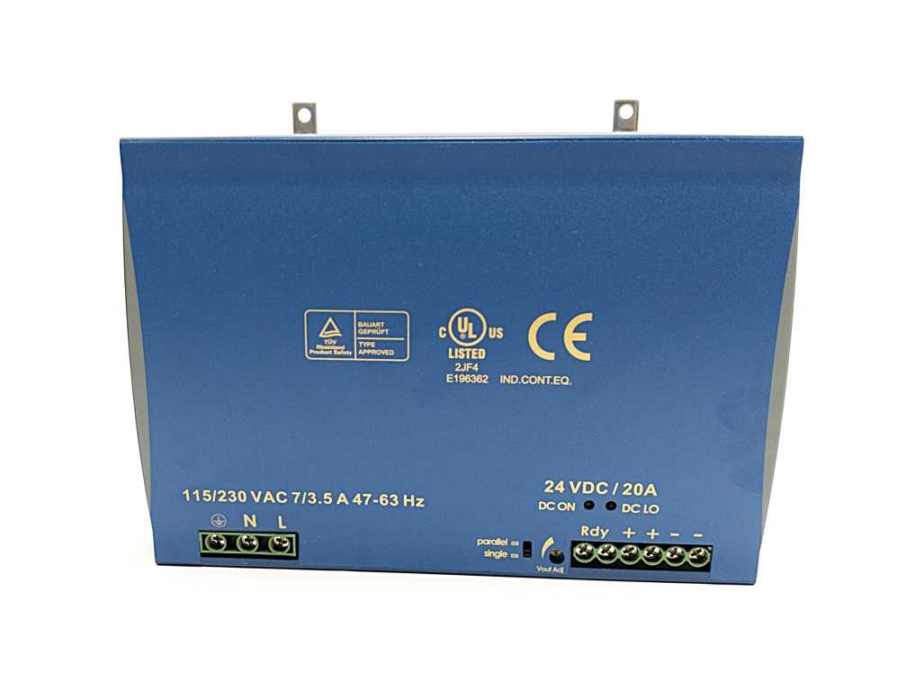 DETAS GSASWD20-24 002320 DRA480-24A 24V 20A Power Supply