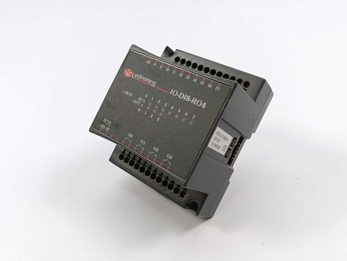 Unitronics IO-DI8-RO4 Expansion Module, Ver: 2.00