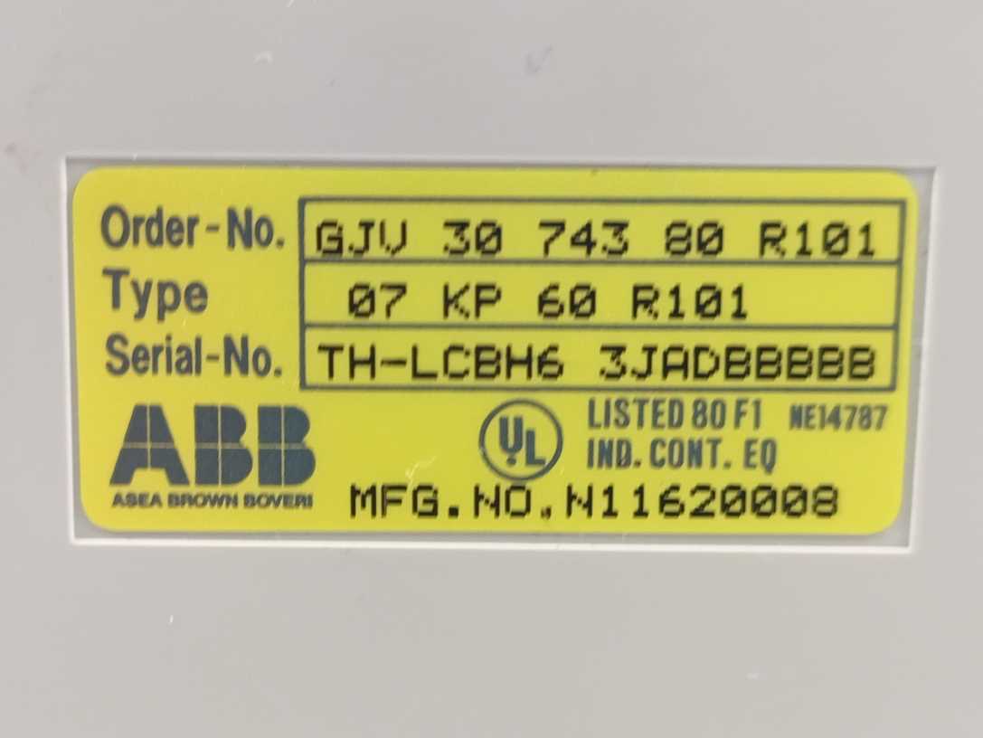 ABB GJV 30 743 80 R101