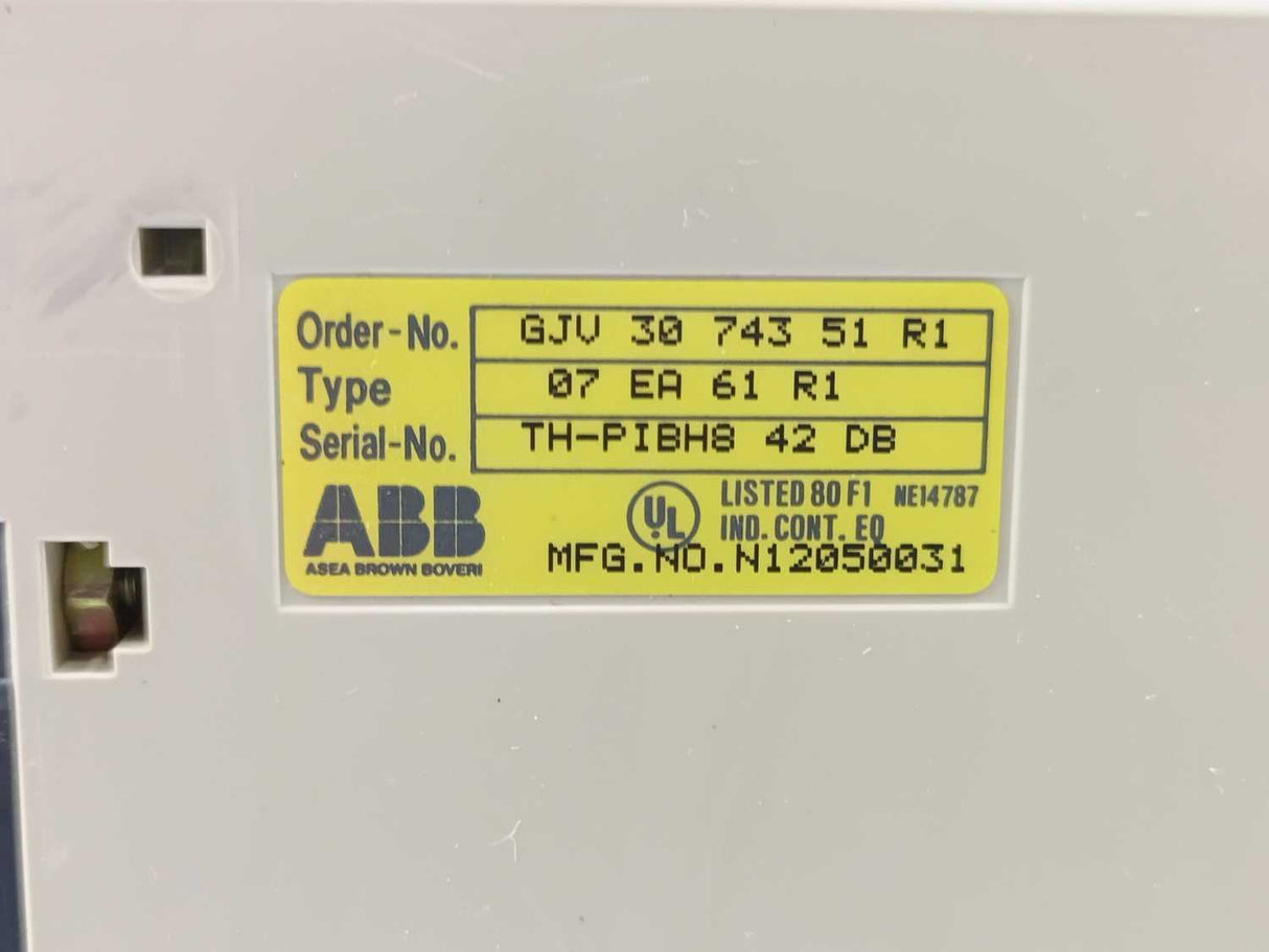 ABB GJV 30 743 51 R1 Analog Input Module 07 EA 61 R1