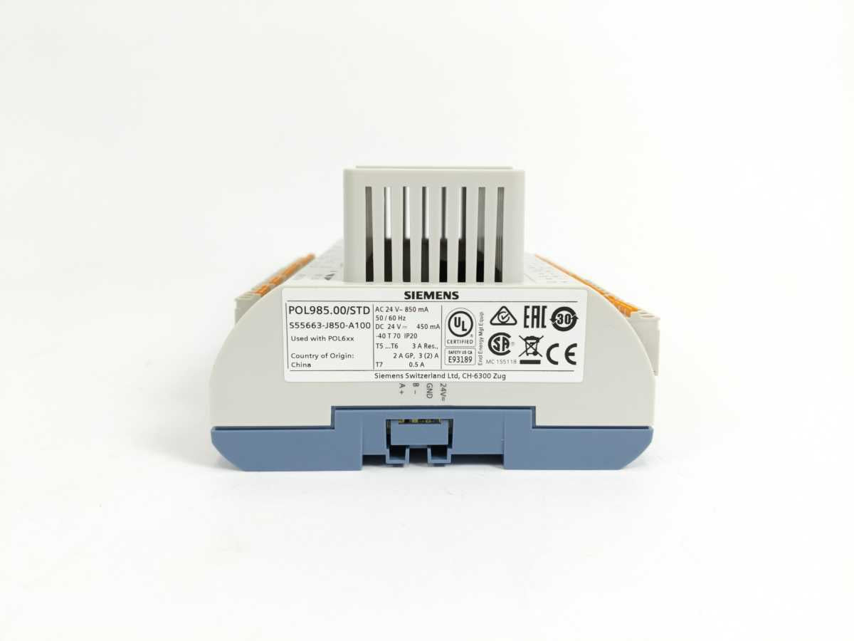 Siemens S55663-J850-A100 POL985.00/STD Climatix I/O Extension Module