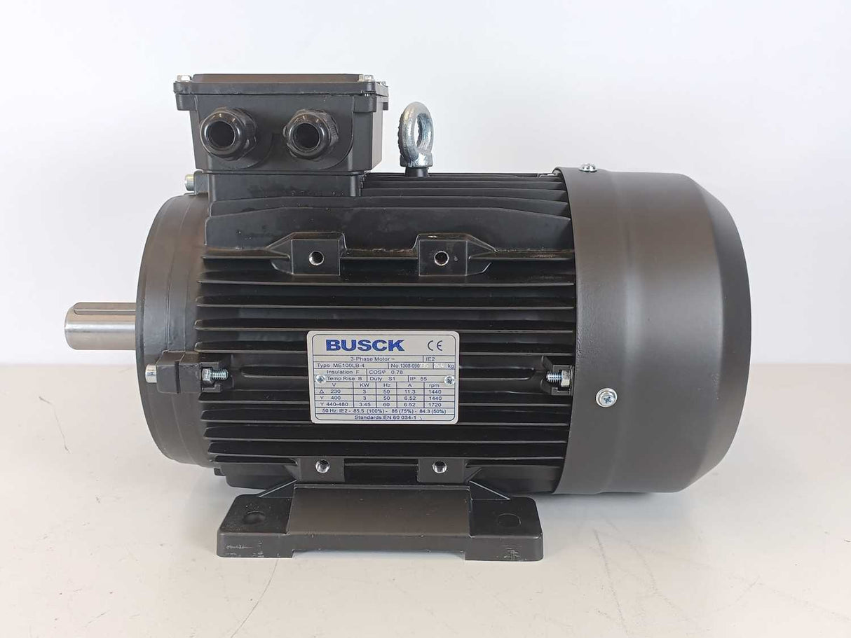 BUSCK ME100LB-4 B3 3-Phase Motor 3KW