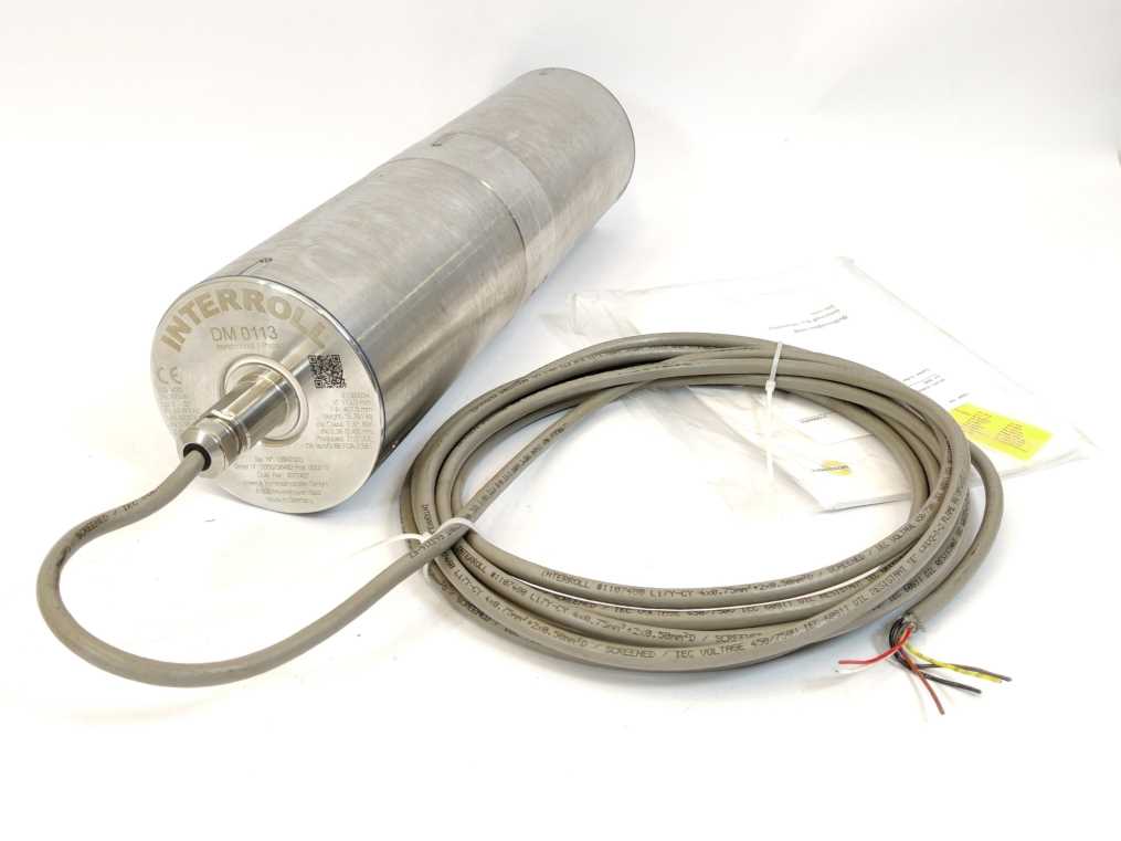 Interroll DM 0113 Drum Motor - 370W - Ø 113,0mm FW 407,0mm Pn: 225W